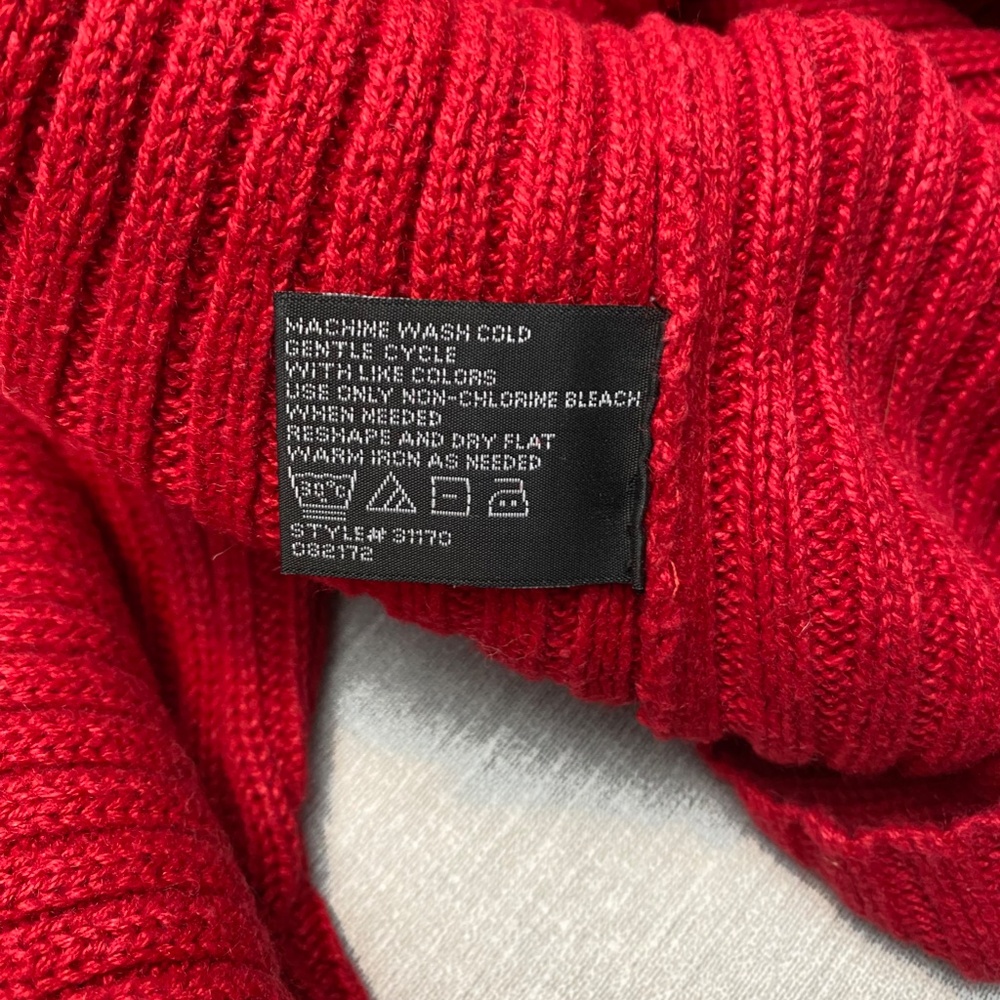 Bright Red Sweater - Picture 6 of 6